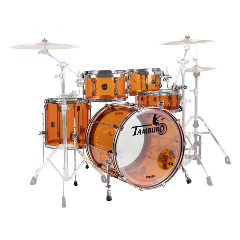 Tamburo Volume 520 - 5 Piece Drum Kit in Acrylic Yellow image 1