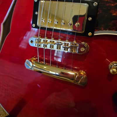 D'Angelico Excel EX-SS Semi-Hollow with Stop-Bar Tailpiece, 2018 - Cherry image 13