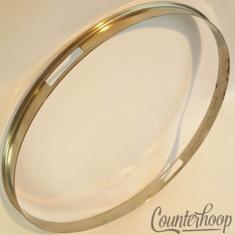 *Leedy 13" Single-Flange Snare Drum Resonant Rim/Hoop Nickel Vintage 20s Chopper image 1