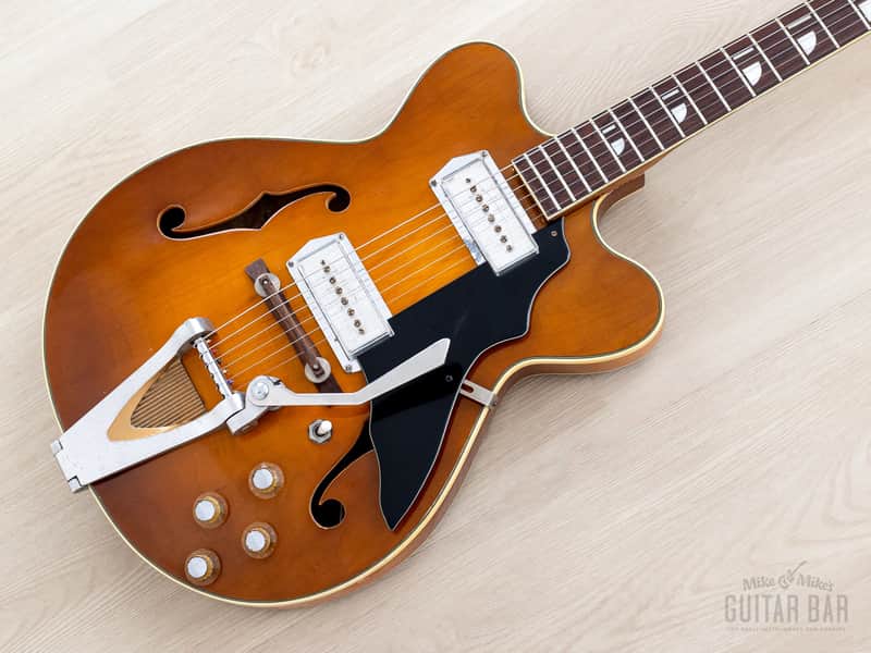 1960s Kay Jazz II Old Kraftsman-Branded Vintage Hollowbody Electric Guitar w/ Kleenex Box, Case image 1