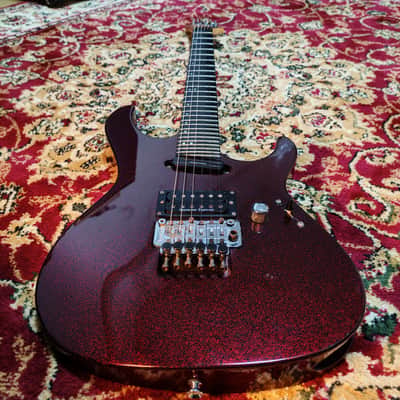 2009 ESP Maverick MV 27 frets, SADO CUSTOM SHOP Factory, Black & Red Sparkle Flake, MIJ JAPAN image 13