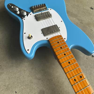 Custom Squier Sonic Mustang HH California Blue image 3
