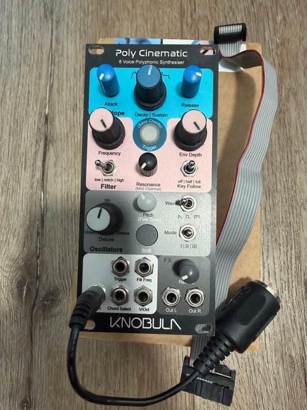 Knobula Poly Cinematic 8-Voice Polyphonic Synthesizer Eurorack Module 2022 - Present - Multi-Color image 1