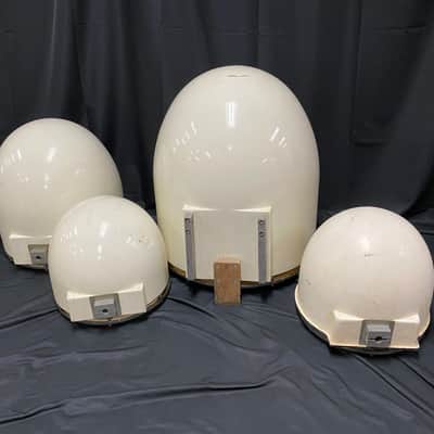Zickos Artistry 1970s White Fiberglass Prototype Drum Set image 4