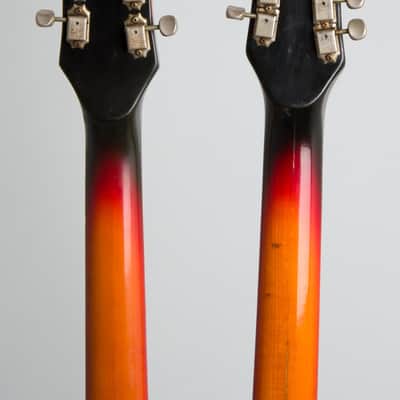Mosrite  Doubleneck Solid Body Electric Guitar (1967), ser. #2J467, black tolex hard shell case. image 6
