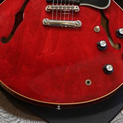 2014 Gibson Warren Haynes '61 ES-335 Semi-Hollow Electric Guitar Faded Cherry + COA OHSC image 6