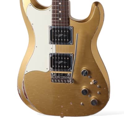 Fiam Guitars Mirari F5 2023 - Aztec Gold over Silver. By past Ronin Guitars luthier Izzy Lugo. NEW (Authorized Dealer) image 5