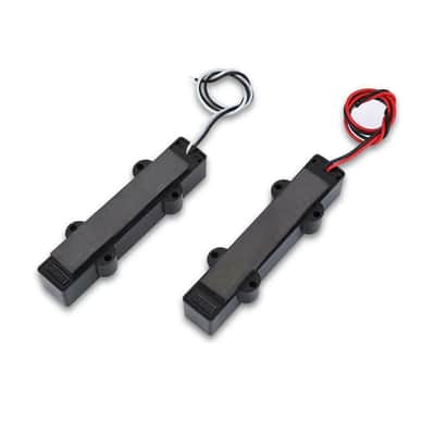 Jazz Bass Style 5 String Bass Pickups Bridge and Neck Pickup Set, Black image 2