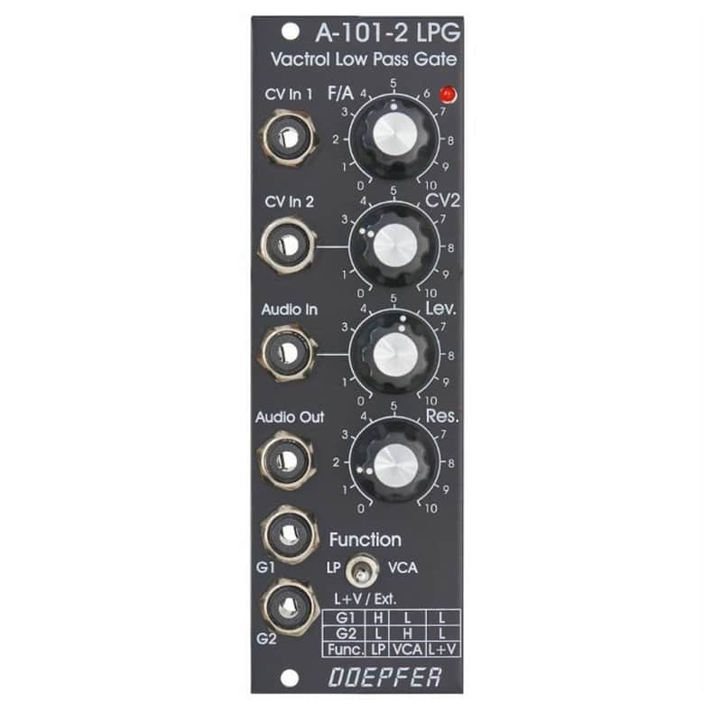 Doepfer A-101-2-V Eurorack Low Pass Gate Module (Vintage Black) image 1