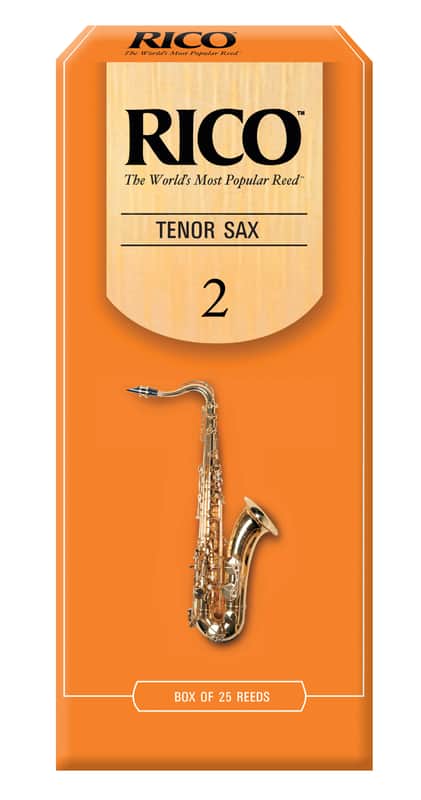 Rico RKA2520 Tenor Saxophone Reeds - Strength 2.0 (25-Pack) image 1