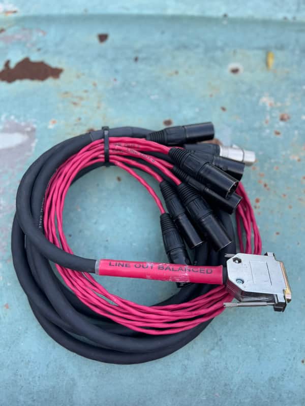 Avid / DigiDesign DB25-XLRM 12' Analog & Digital DB25 to XLR Protools HD 192 or 96 I/O Interface Patchbay Cable image 1