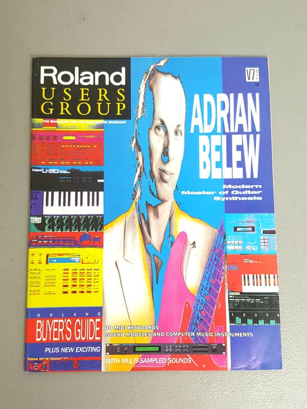 Roland Users Group Magazine - Vol 7 no 4 - Adrian Belew, D-50/550, U-220, S-550 - 1989 image 1