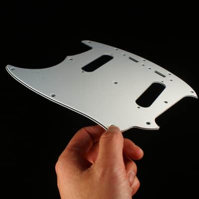 Left-handed Replacment Pickguard For Mustang Classic Series style ,3Ply White image 4