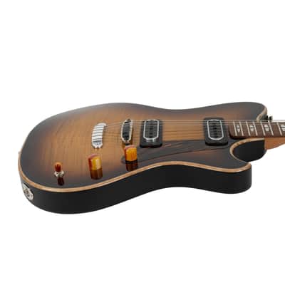 Used Powers Electric A-Type Select Flame Maple PF42 Hard Tail - Solana Sunrise image 5