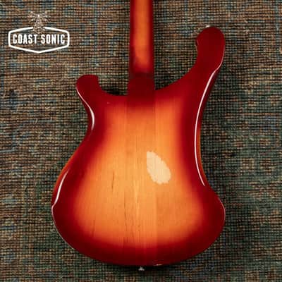 1991 Rickenbacker 4003 Bass w/ Bartolini TCT Preamp, Fireglo, Made in USA, with case image 3