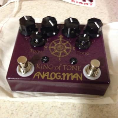 Analogman King of Tone V4 with Four Jack and Toggle Options | Reverb