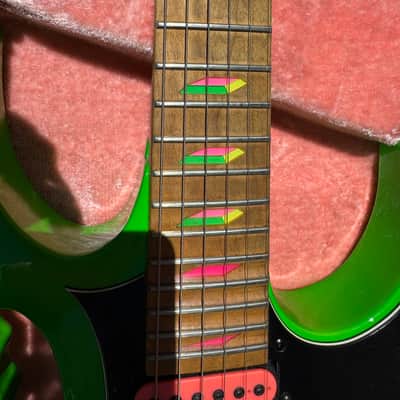 Ibanez JEM777-LG Steve Vai Signature with Edge Tremolo 1987 - 1988 - Loch Ness Green image 12