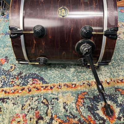Terry Bozzio's DW - 16x14" Collector's Series Bass Drum 1998- Satin Ebony. Autographed! image 8
