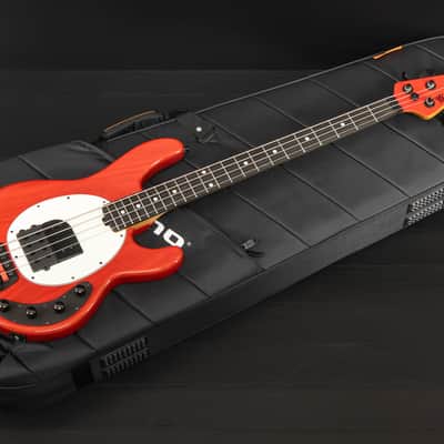 Music Man USA StingRay 4 Tim Commerford Artist Series - Caliper Red (active) image 3
