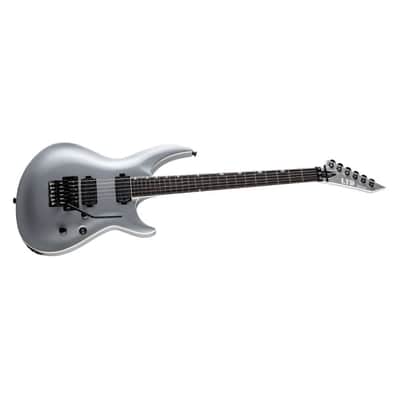 ESP LTD H3-1000FR 6-String Right-Handed Electric Guitar with Mahogany Body, 3Pc Maple Neck, and Macassar Ebony Fingerboard (Metallic Silver) image 3