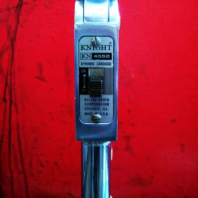 Vintage RARE 1950's era Knight 4550 dynamic cardioid microphone Hi Z / Electro Voice 664 Dual Z w cable # 2 image 6