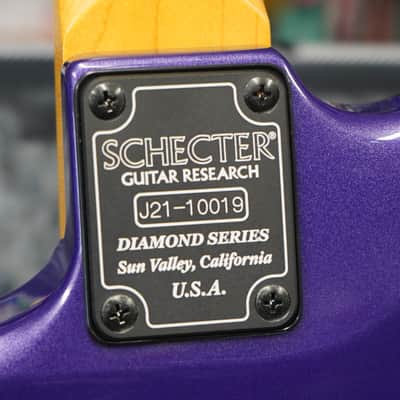 Schecter Diamond Series PROTOTYPE JAPAN MADE Nick Johnston Traditional HSS Atomic Violet 6-String w/ Hard Case image 9