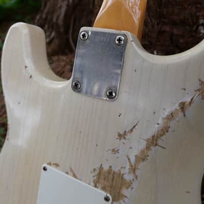 1965 Hendrix Replica Vintage Strat Blonde Relic Custom Build -Fender AY Pickups image 21