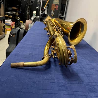 Vintage H. Couf Superba I Eb Pro Bari Baritone Sax Saxophone Made in Germany 1976 image 15