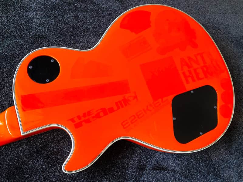 ESP Edwards E-LP-85CD Les Paul Custom - Orange - VERY GOOD | Reverb