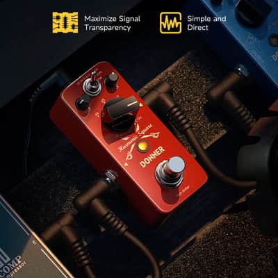 Donner Harmonic Square Digital Octave Effects Pedal Pitch Shifter 7Shift 3Tone image 2
