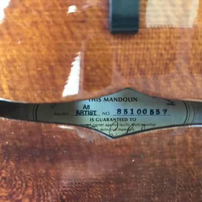The Flatiron A5 Artist Mandolin Carlson Signed  1985 image 11