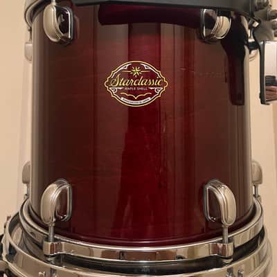 Tama Starclassic Maple 5 Piece Drum Kit Violet Shade Made In Japan image 3
