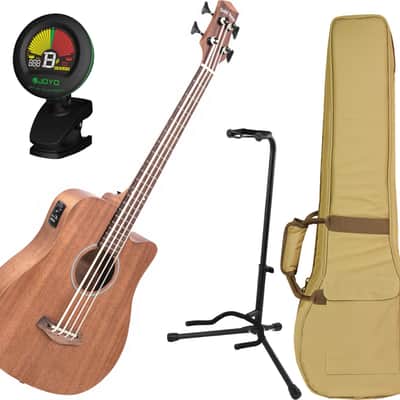 Gold Tone M-Bass25/FL 25.5'' Scale fretless acoustic electric MicroBass w/ Gig Bag, Cable, Geartree Cloth, Stand, and Tuner image 1