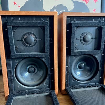 Matched Pair Vintage 1980s Rogers BBC LS3/5A 15ohm Monitor Speakers 23000 Serial image 4