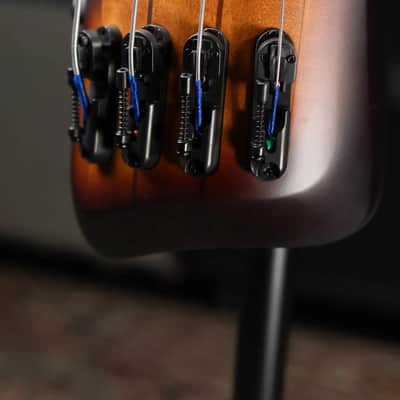 Ibanez Bass Workshop UB804 4-String Electric Upright Bass - Mahogany Oil Burst with Gig Bag image 6