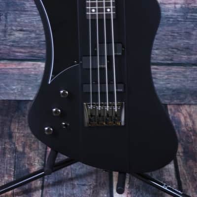 Schecter Nikki Sixx Lh Bass Satin Black with hard shell case image 2