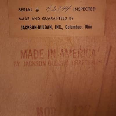 Vintage 1960’s Jackson-Guldan Chris Adjustomatic 127 Natural Double Line Kluson Tuners image 8