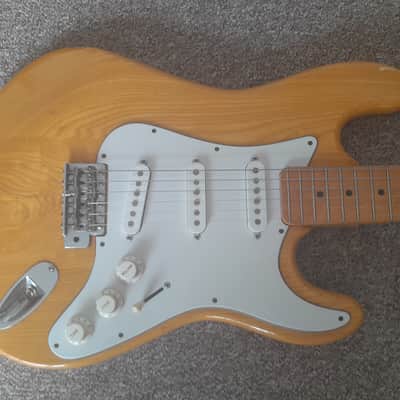 AlfaTone Stratocaster 1970s - Natural Hinoki VG Cond RARE image 5