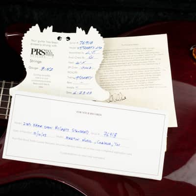 PRS McCarty Standard Namm Show 2003 - Dark Cherry image 25