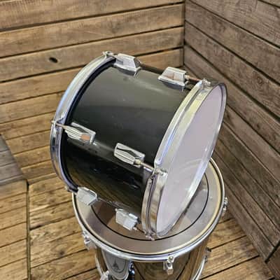 Unbranded Tom And Floor Tom Drums Set Of Three, Black USED! RKPXM220726 image 2