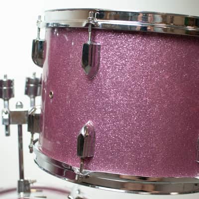 1970s Tempro Pro Lavender Sparkle Drum Kit image 12