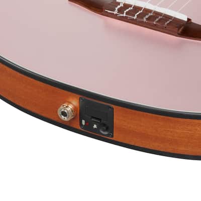 Ibanez FRH10N Acoustic Electric Nylon Guitar Rose Gold Metallic image 5