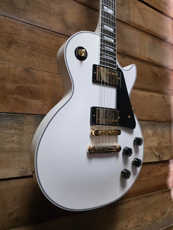 Gibson Custom Les Paul Custom Electric Guitar - Alpine White image 1