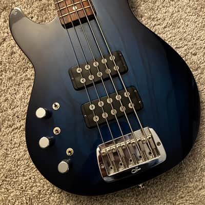 Left handed 5 string G&L L-2500 Blueburst USA made image 2