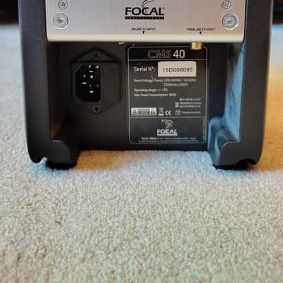 Focal CMS40 4" Powered Monitor (Pair) 2010s - Gray image 3