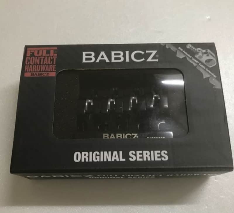 Babicz Full Contact Hardware FCH4BKP 4-String Bass Bridge Black w/ Original box & paperwork image 1