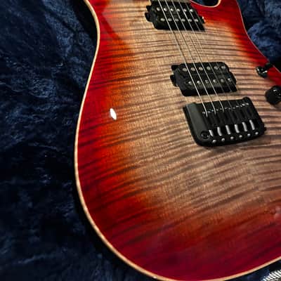 Schecter Sunset 24 Hardtail USA Custom Shop 2021 - Red Stain/Black Burst - w/ COA & Case - NEW image 19