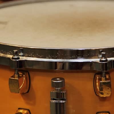 Yamaha Maple Custom 14x5.5 snare drum - Natural Blonde image 10
