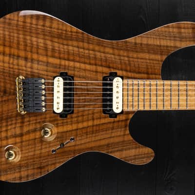 Mayones Regius 6 Custom Master Grade Curly Walnut - Natural Gloss image 6