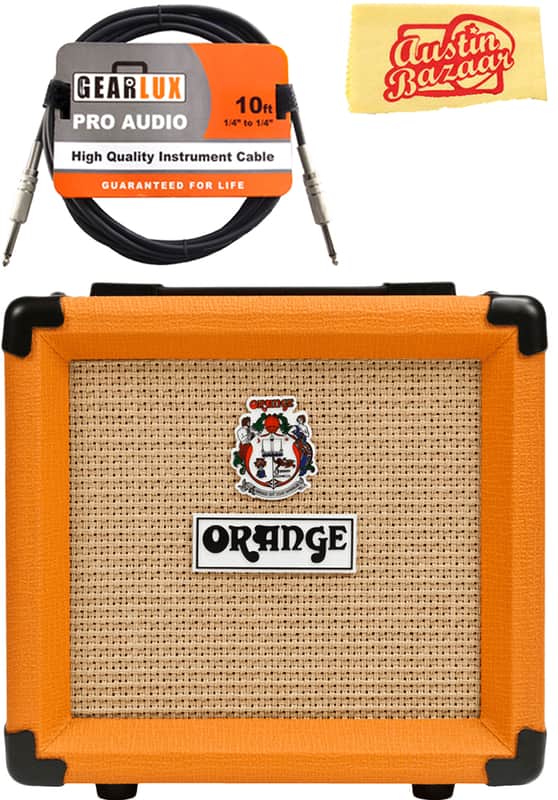 Orange PPC108 1x8-Inch Closed-Back Speaker Cabinet w/ Instrument Cable image 1